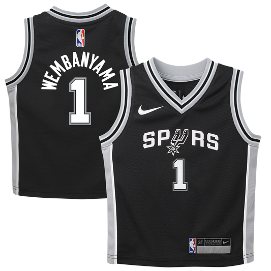 Victor Wembanyama San Antonio Spurs Nike Infant Swingman Jersey - Icon Edition - Black Official NBA Team Apparel Basketball Fan Gear