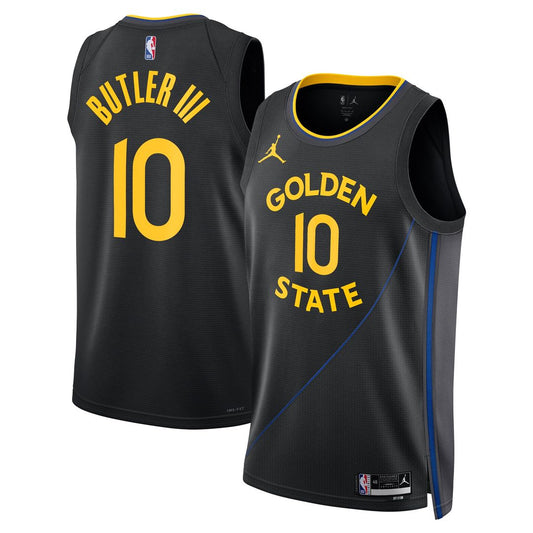 Jimmy Butler Golden State Warriors Jordan Brand Unisex Swingman Jersey - Statement Edition - Black Official NBA Team Apparel Basketball Fan Gear