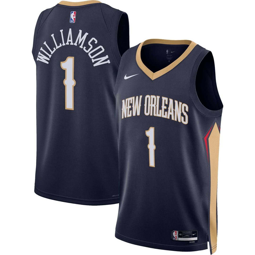 Zion Williamson New Orleans Pelicans Nike Unisex Swingman Jersey - Icon Edition - Navy Official NBA Team Apparel Basketball Fan Gear