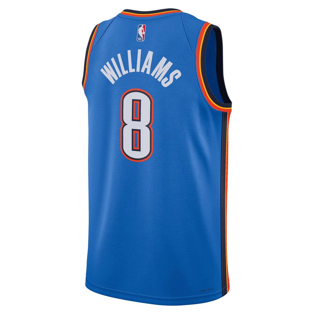 Jalen Williams Oklahoma City Thunder Nike Unisex Swingman Jersey - Icon Edition - Blue Official NBA Team Apparel Basketball Fan Gear
