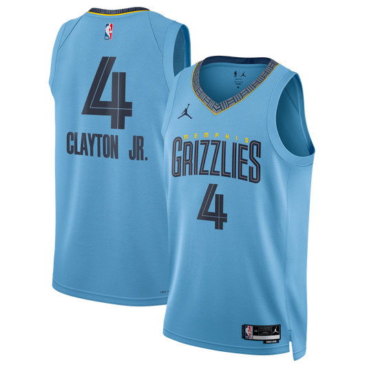 Walter Clayton Jr. Memphis Grizzlies Jordan Brand Unisex Swingman Jersey - Statement Edition - Light Blue Official NBA Team Apparel Basketball Fan Gea
