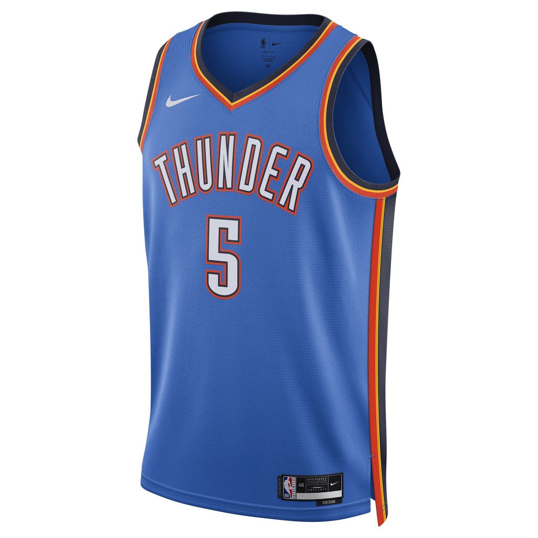 Luguentz Dort Oklahoma City Thunder Nike Unisex Swingman Player Jersey - Icon Edition - Blue Official NBA Team Apparel Basketball Fan Gear