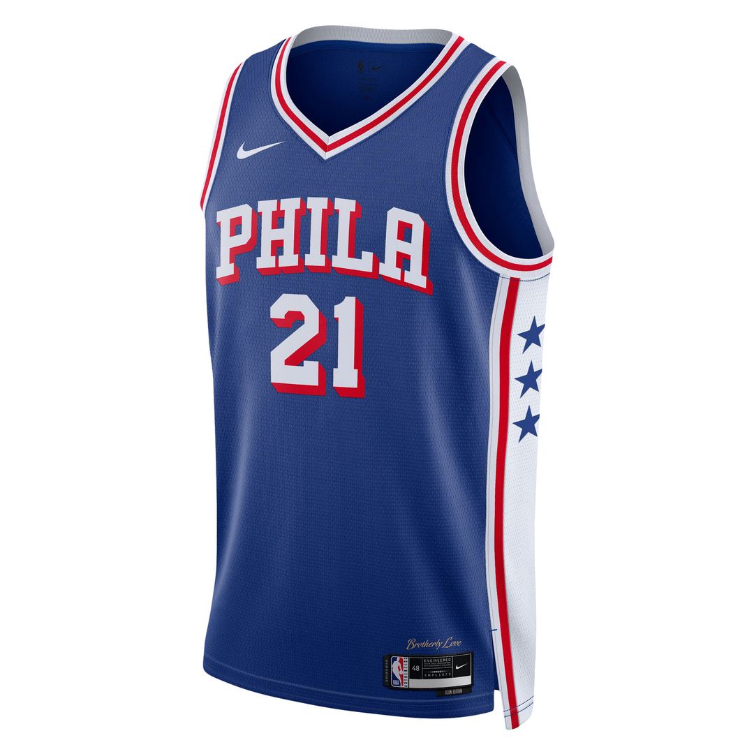 Joel Embiid Philadelphia 76ers Nike Unisex Swingman Jersey - Icon Edition - Royal Official NBA Team Apparel Basketball Fan Gear
