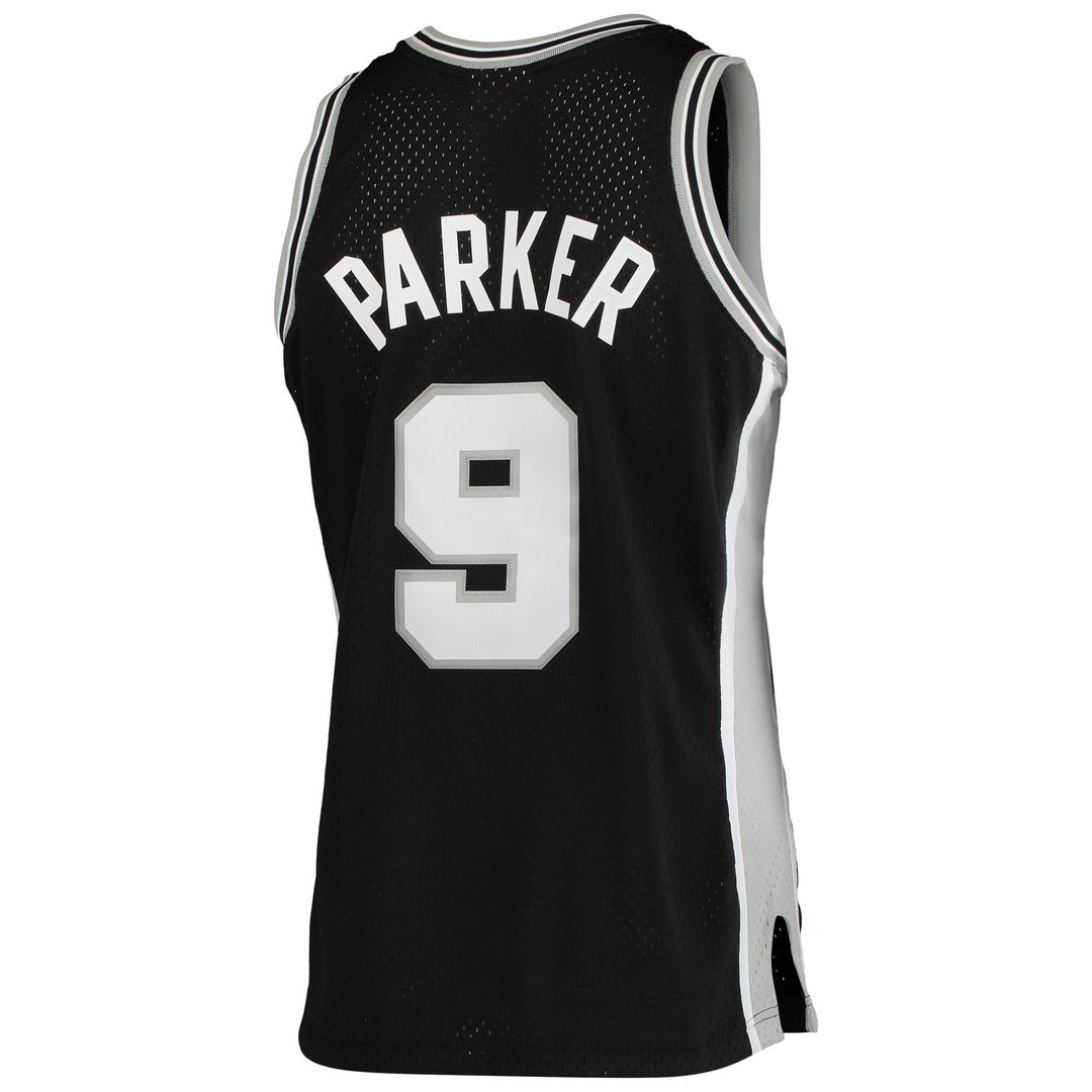 Tony Parker San Antonio Spurs Mitchell & Ness Hardwood Classics Swingman Jersey - Black Official NBA Team Apparel Basketball Fan Gear