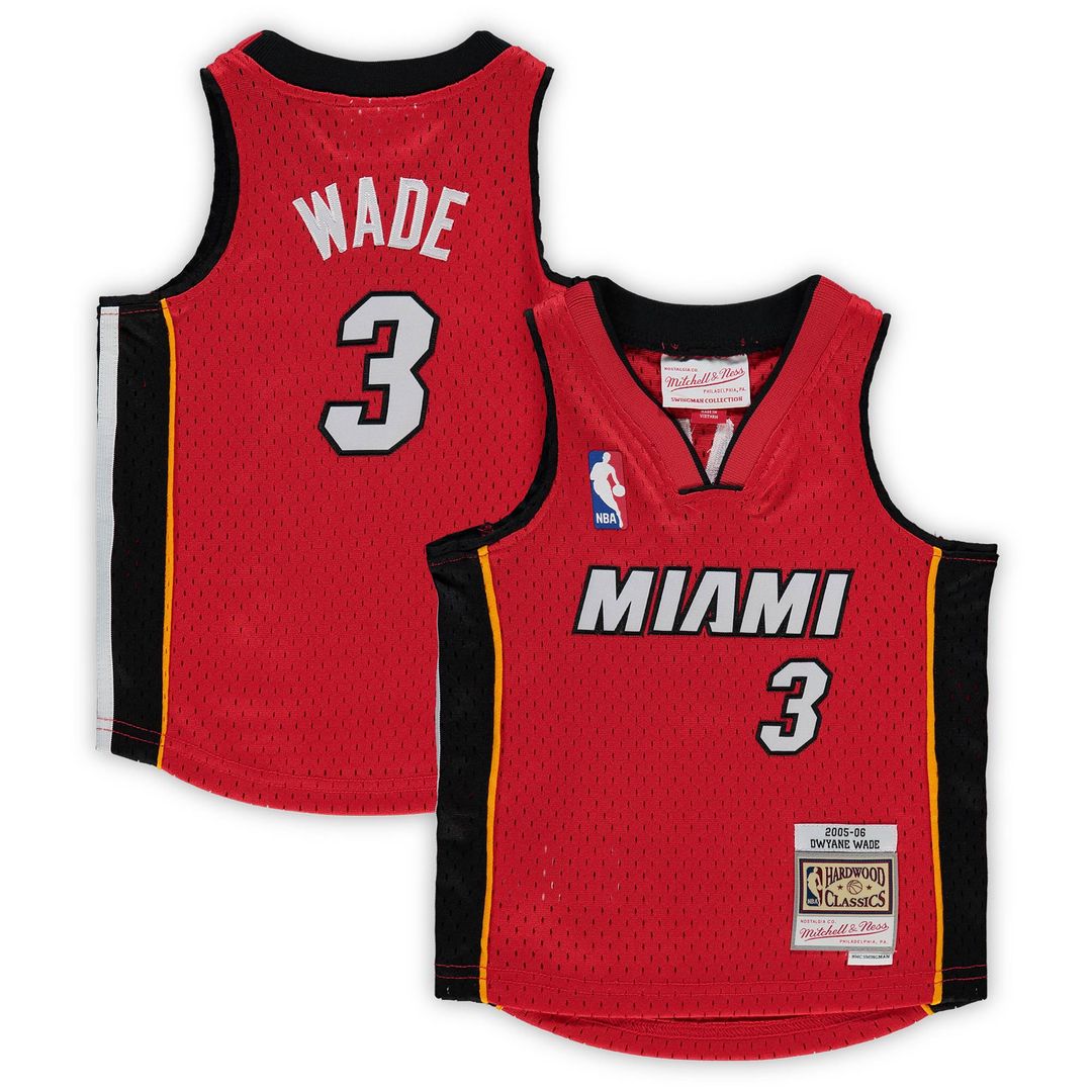 Dwyane Wade Miami Heat Mitchell & Ness Infant 2005/06 Hardwood Classics Player Jersey - Red Official NBA Team Apparel Basketball Fan Gear