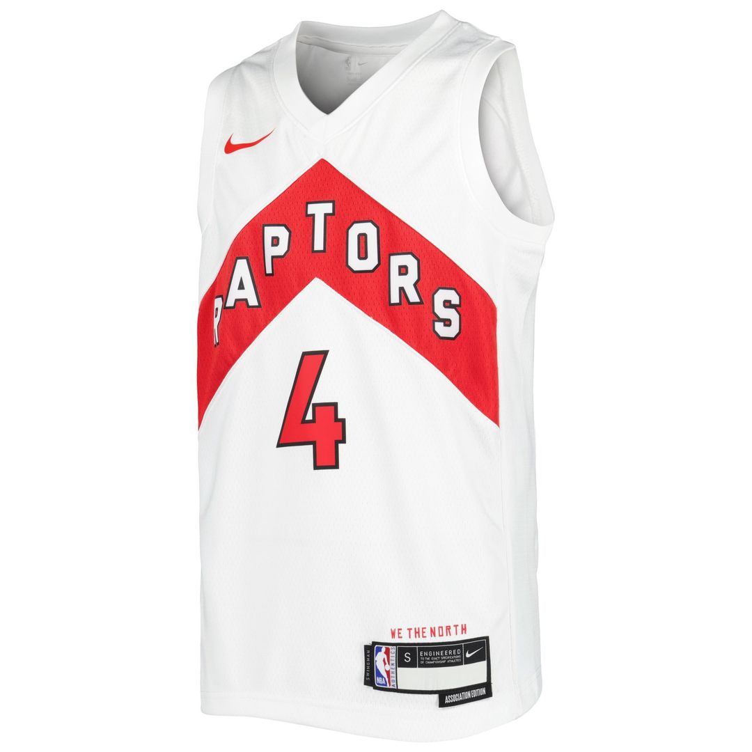Scottie Barnes Toronto Raptors Nike Youth Swingman Jersey - Association Edition - White Official NBA Team Apparel Basketball Fan Gear
