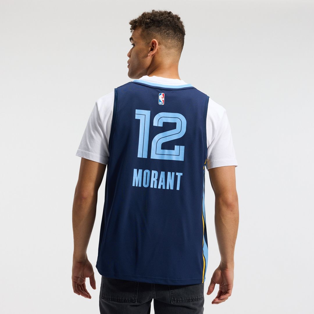 Ja Morant Memphis Grizzlies Fanatics Fast Break Replica Player Jersey - Icon Edition - Navy Official NBA Team Apparel Basketball Fan Gear