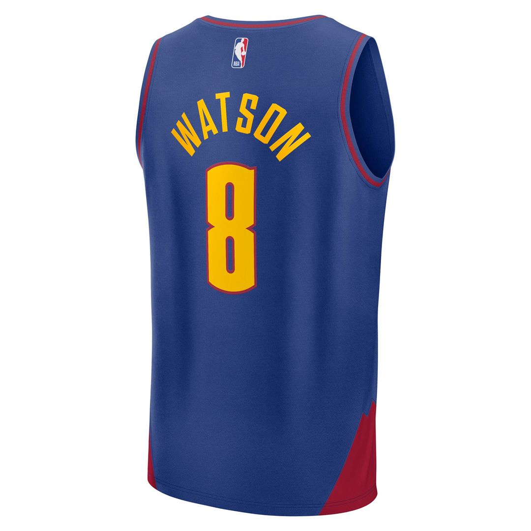 Peyton Watson Denver Nuggets Fanatics Fast Break Replica Player Jersey - Statement Edition - Blue Official NBA Team Apparel Basketball Fan Gear