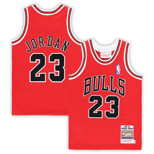 Michael Jordan Chicago Bulls Mitchell & Ness Toddler 1997/98 Hardwood Classics Authentic Jersey - Red Official NBA Team Apparel Basketball Fan Gear