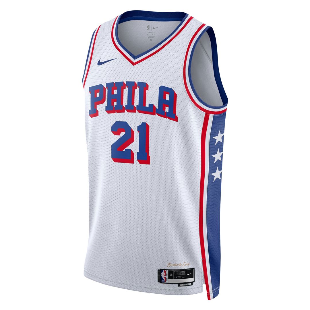Joel Embiid Philadelphia 76ers Nike Unisex Swingman Jersey - Association Edition - White Official NBA Team Apparel Basketball Fan Gear