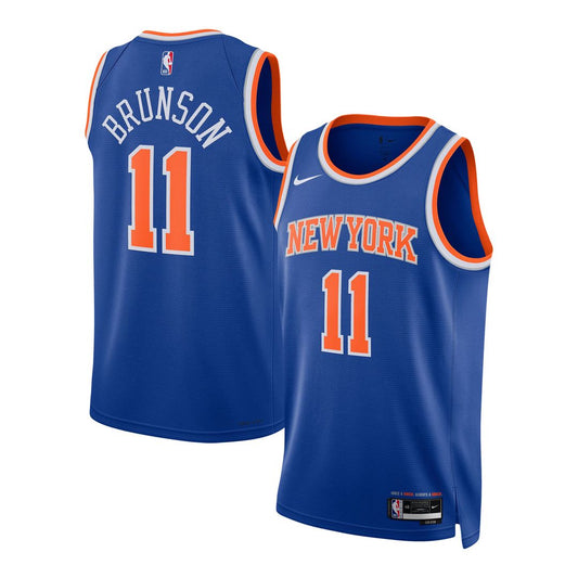 Jalen Brunson New York Knicks Nike Unisex Swingman Jersey - Icon Edition - Blue Official NBA Team Apparel Basketball Fan Gear