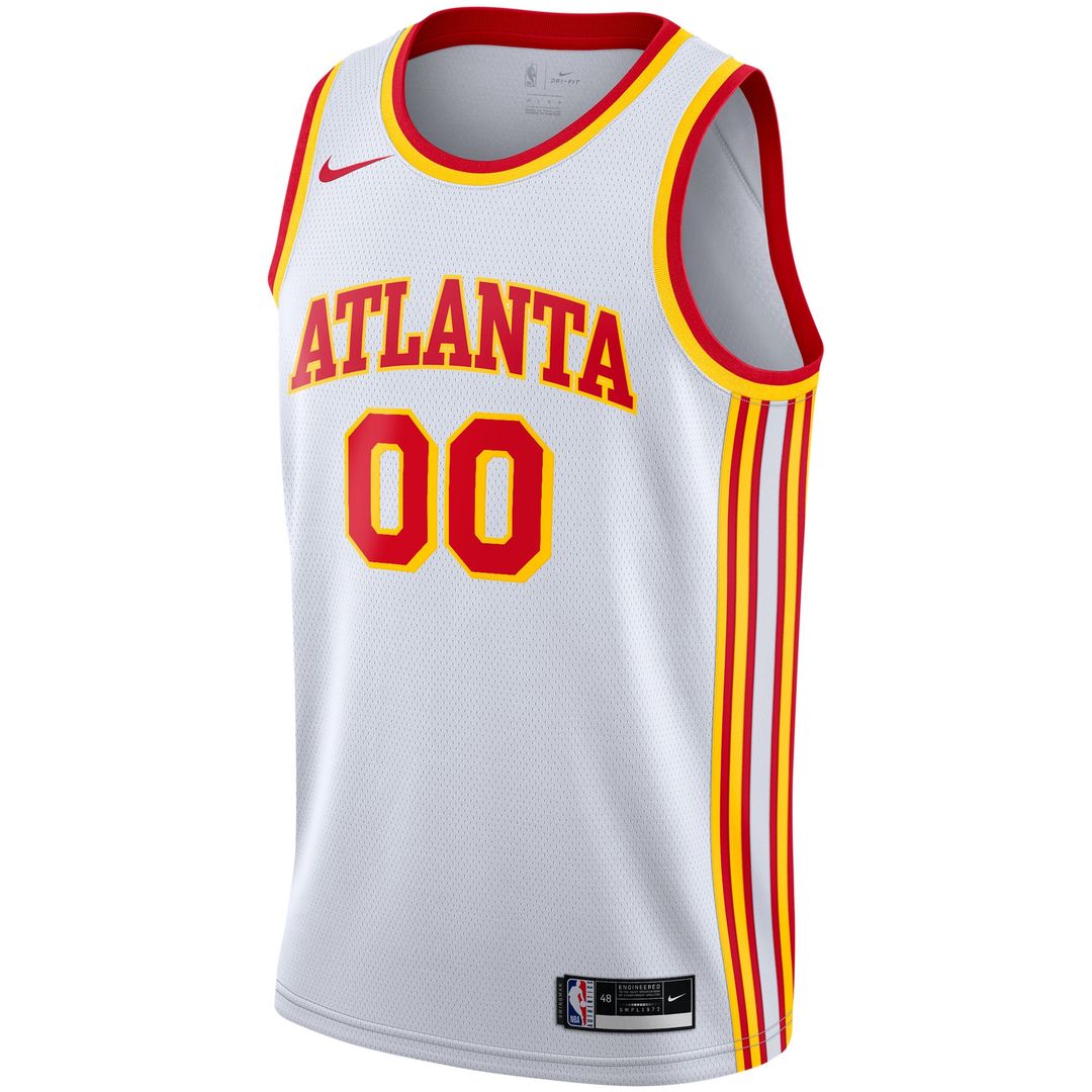 Atlanta Hawks Nike 2020/21 Swingman Custom Jersey - Association Edition - White Official NBA Team Apparel Basketball Fan Gear
