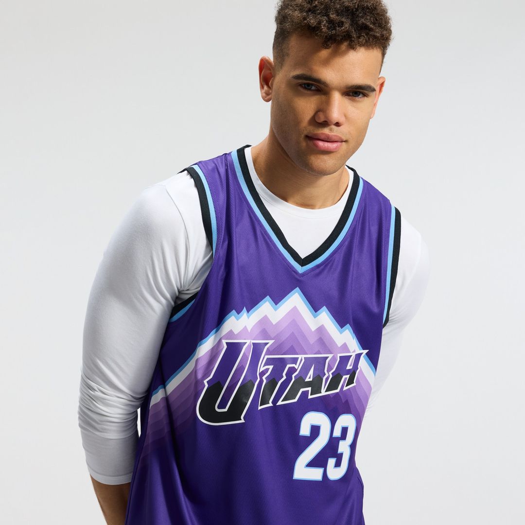 Lauri Markkanen Utah Jazz Fanatics Fast Break Replica Jersey - Icon Edition - Purple Official NBA Team Apparel Basketball Fan Gear