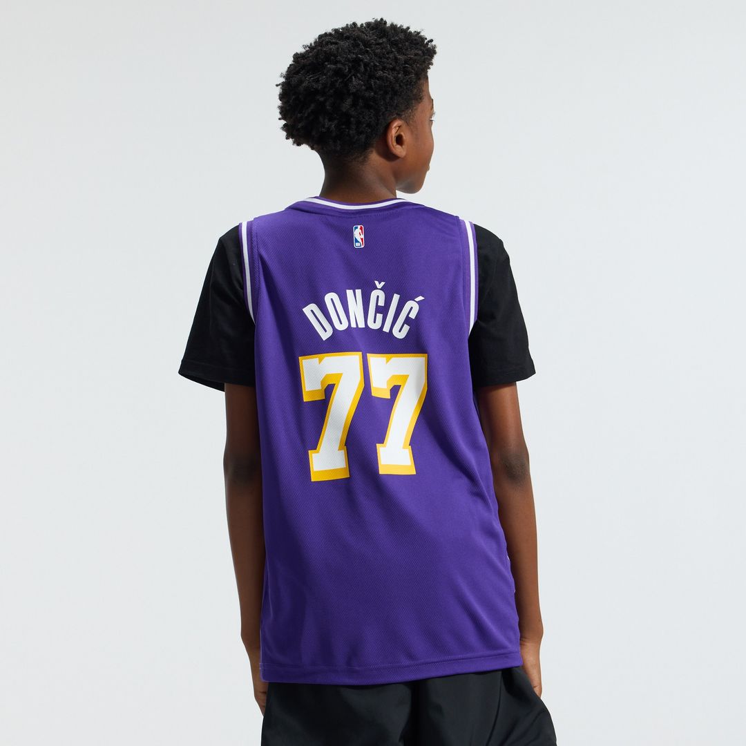 Luka Dončić Los Angeles Lakers Fanatics Youth Fast Break Jersey - Statement Edition - Purple Official NBA Team Apparel Basketball Fan Gear