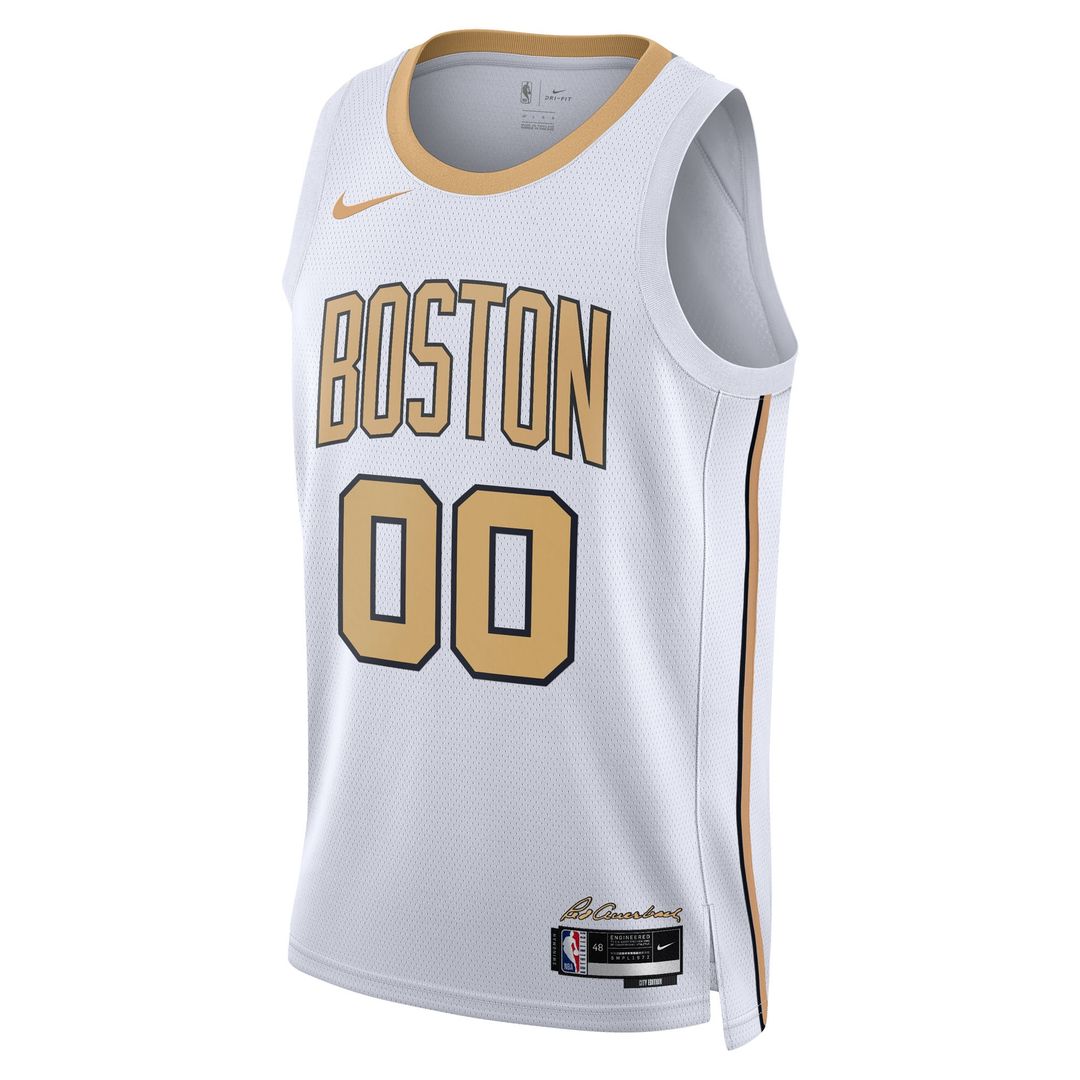 Boston Celtics Nike Unisex 2025/26 City Edition Swingman Custom Jersey - White Official NBA Team Apparel Basketball Fan Gear