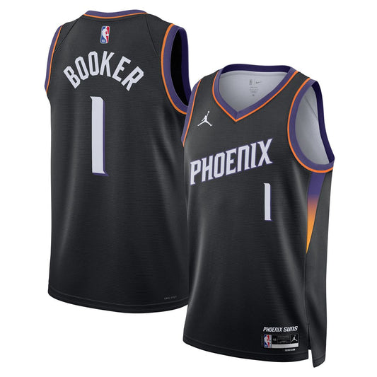 Devin Booker Phoenix Suns Jordan Brand Unisex Swingman Jersey - Statement Edition - Black Official NBA Team Apparel Basketball Fan Gear