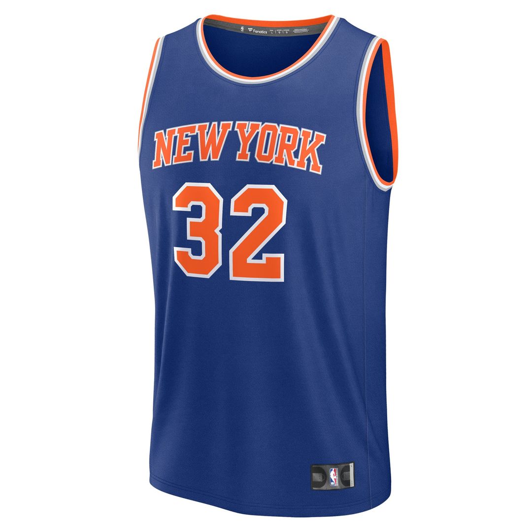 Karl-Anthony Towns New York Knicks Fanatics Youth Fast Break Replica Player Jersey - Blue - Icon Edition Official NBA Team Apparel Basketball Fan Gear