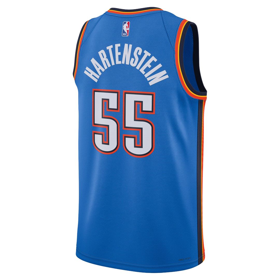 Isaiah Hartenstein Oklahoma City Thunder Nike Unisex Swingman Jersey - Icon Edition - Blue Official NBA Team Apparel Basketball Fan Gear