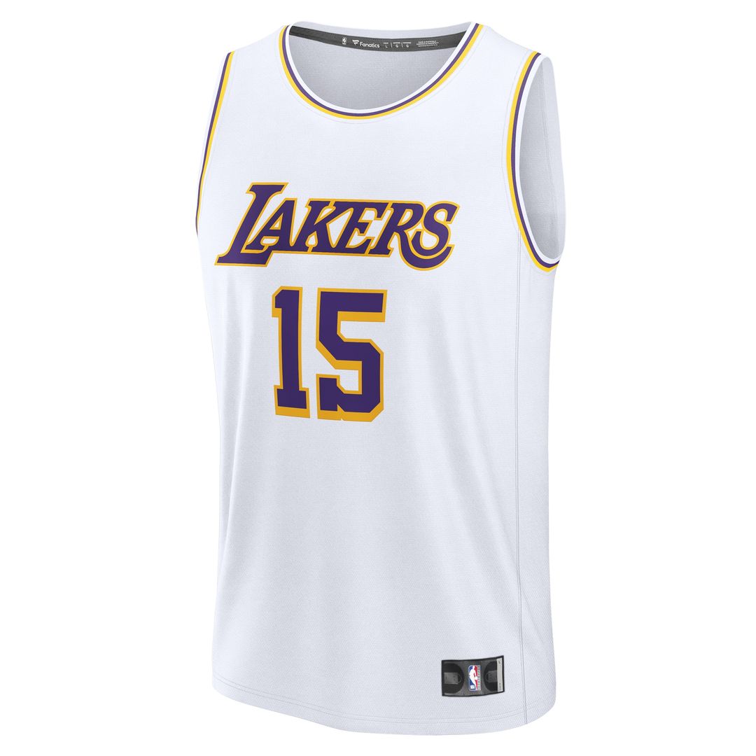 Austin Reaves Los Angeles Lakers Fanatics Fast Break Replica Player Jersey - Association Edition - White Official NBA Team Apparel Basketball Fan Gear
