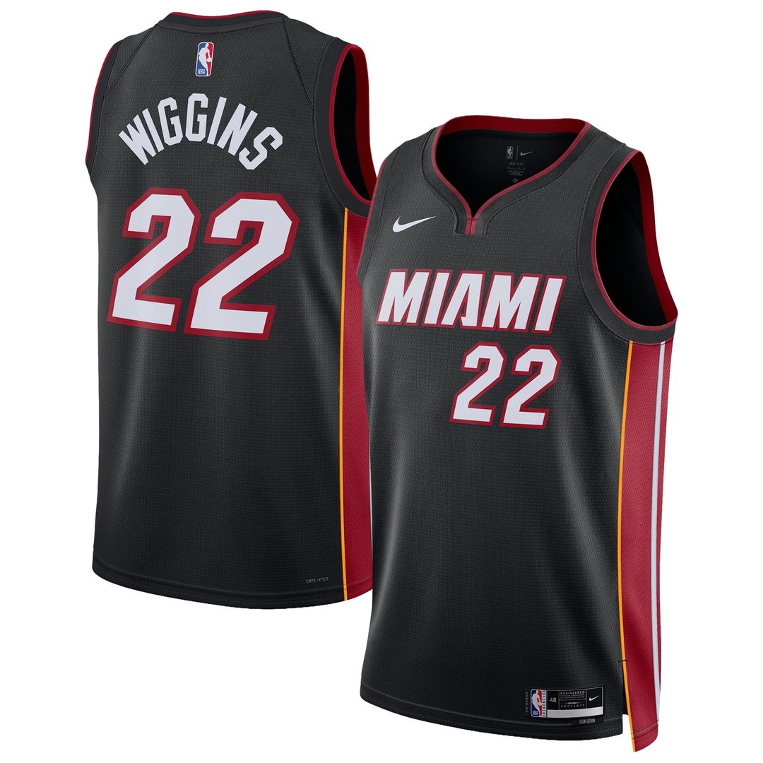 Andrew Wiggins Miami Heat Nike Unisex Swingman Player Jersey - Icon Edition - Black Official NBA Team Apparel Basketball Fan Gear