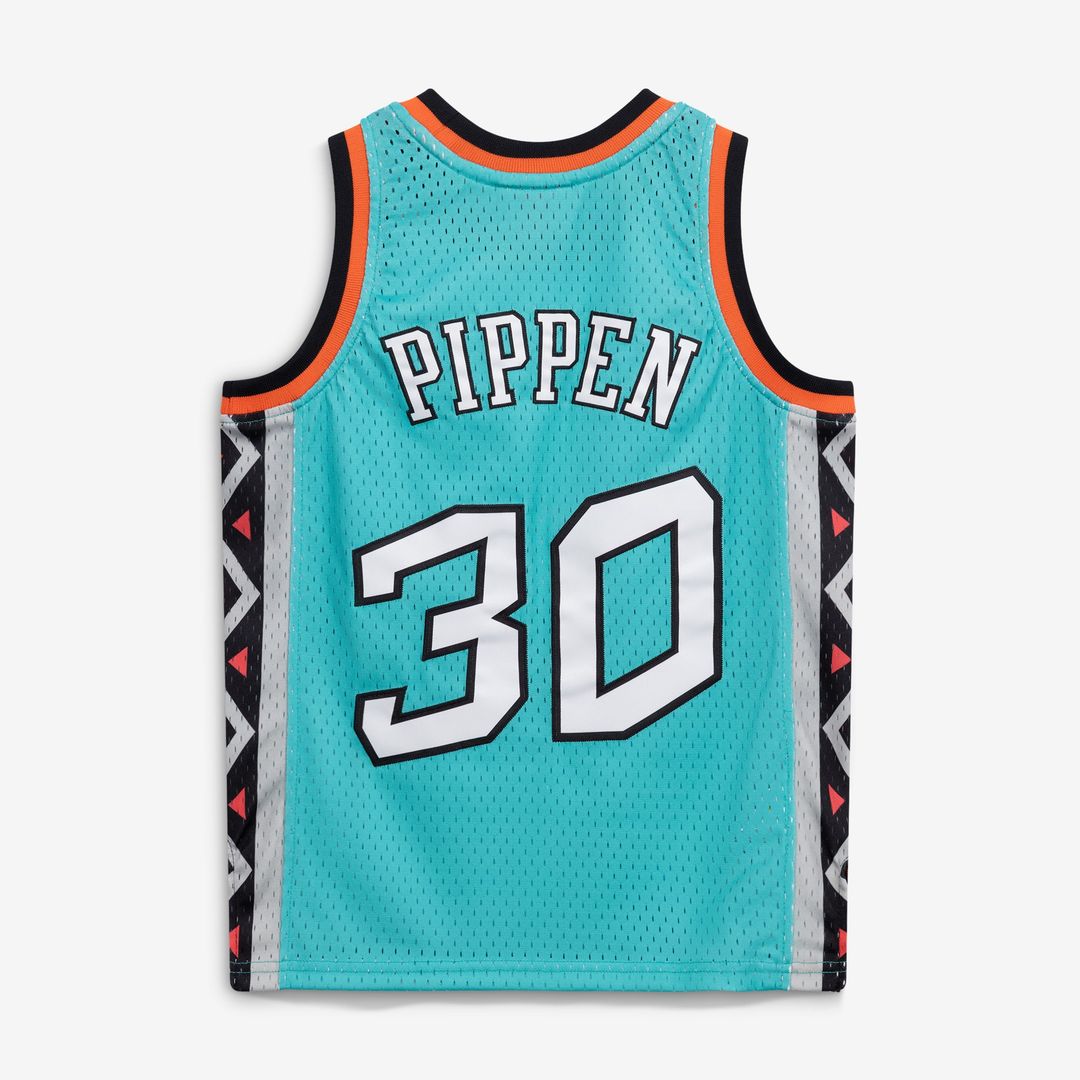 Scottie Pippen 1996 NBA All-Star Game Mitchell & Ness Youth Hardwood Classics Swingman Jersey - Teal Official NBA Team Apparel Basketball Fan Gear