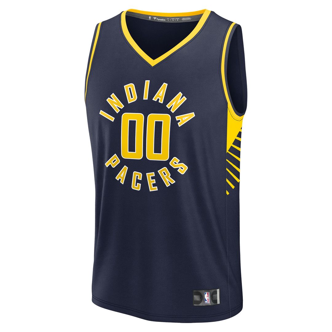 Indiana Pacers Fanatics Fast Break Custom Jersey - Icon Edition - Navy Official NBA Team Apparel Basketball Fan Gear