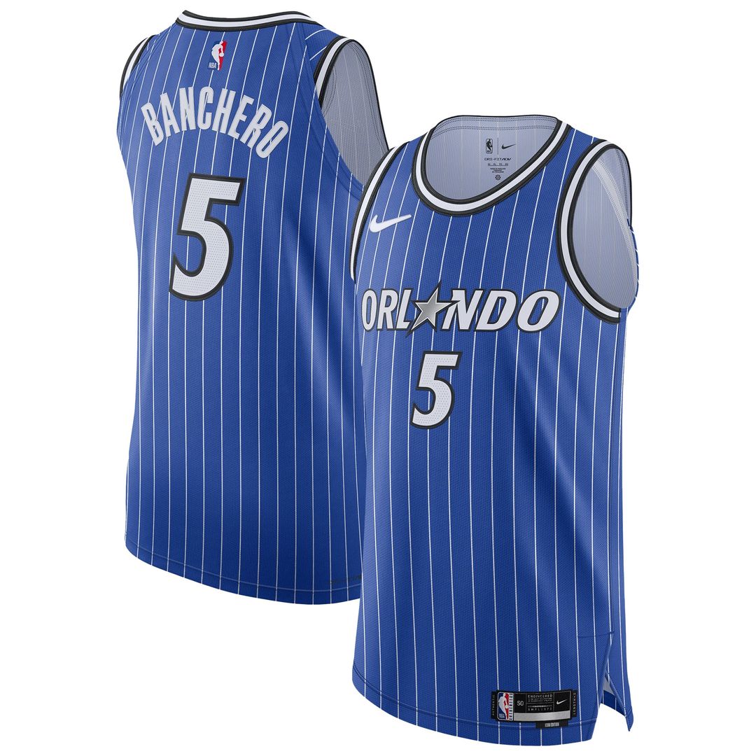 Paolo Banchero Orlando Magic Nike Authentic Player Jersey - Icon Edition - Blue Official NBA Team Apparel Basketball Fan Gear