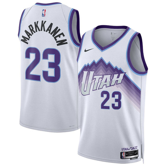 Lauri Markkanen Utah Jazz Nike Unisex Swingman Jersey - Association Edition - White Official NBA Team Apparel Basketball Fan Gear