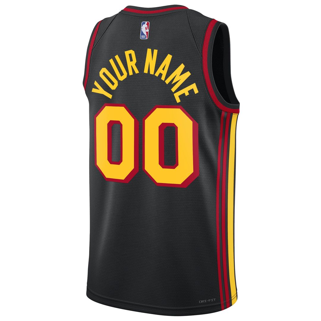 Atlanta Hawks Jordan Brand Unisex 2022/23 Swingman Custom Jersey - Statement Edition - Black Official NBA Team Apparel Basketball Fan Gear