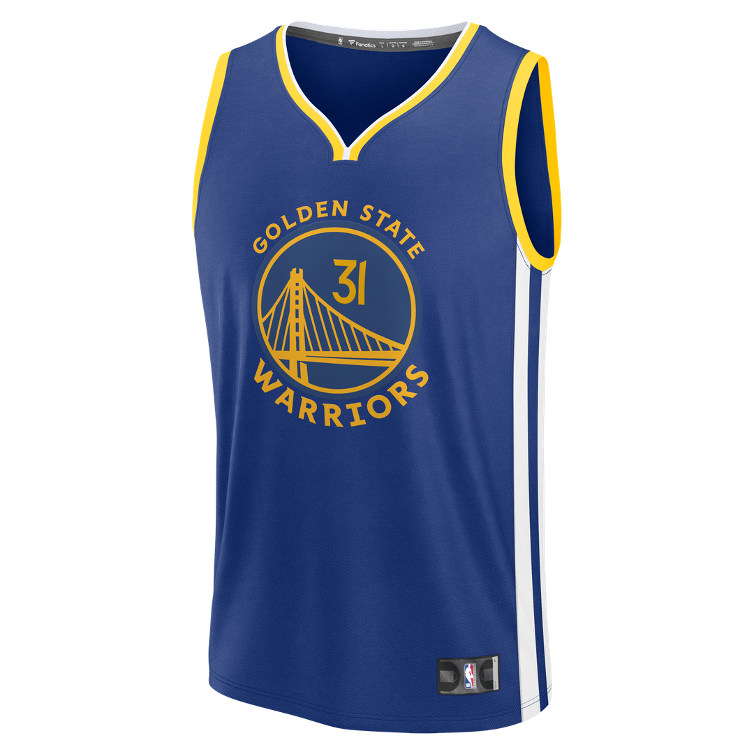 Seth Curry Golden State Warriors Fanatics Fast Break Replica Jersey - Blue - Icon Edition Official NBA Team Apparel Basketball Fan Gear