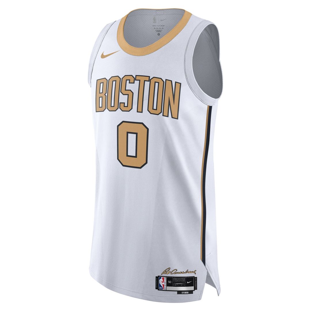 Jayson Tatum Boston Celtics Nike Unisex 2025/26 Authentic Jersey - City Edition - White Official NBA Team Apparel Basketball Fan Gear