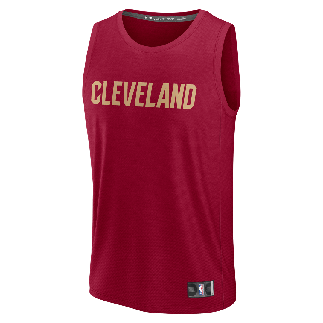 James Harden Cleveland Cavaliers Fanatics Fast Break Replica Jersey - Icon Edition - Wine Official NBA Team Apparel Basketball Fan Gear