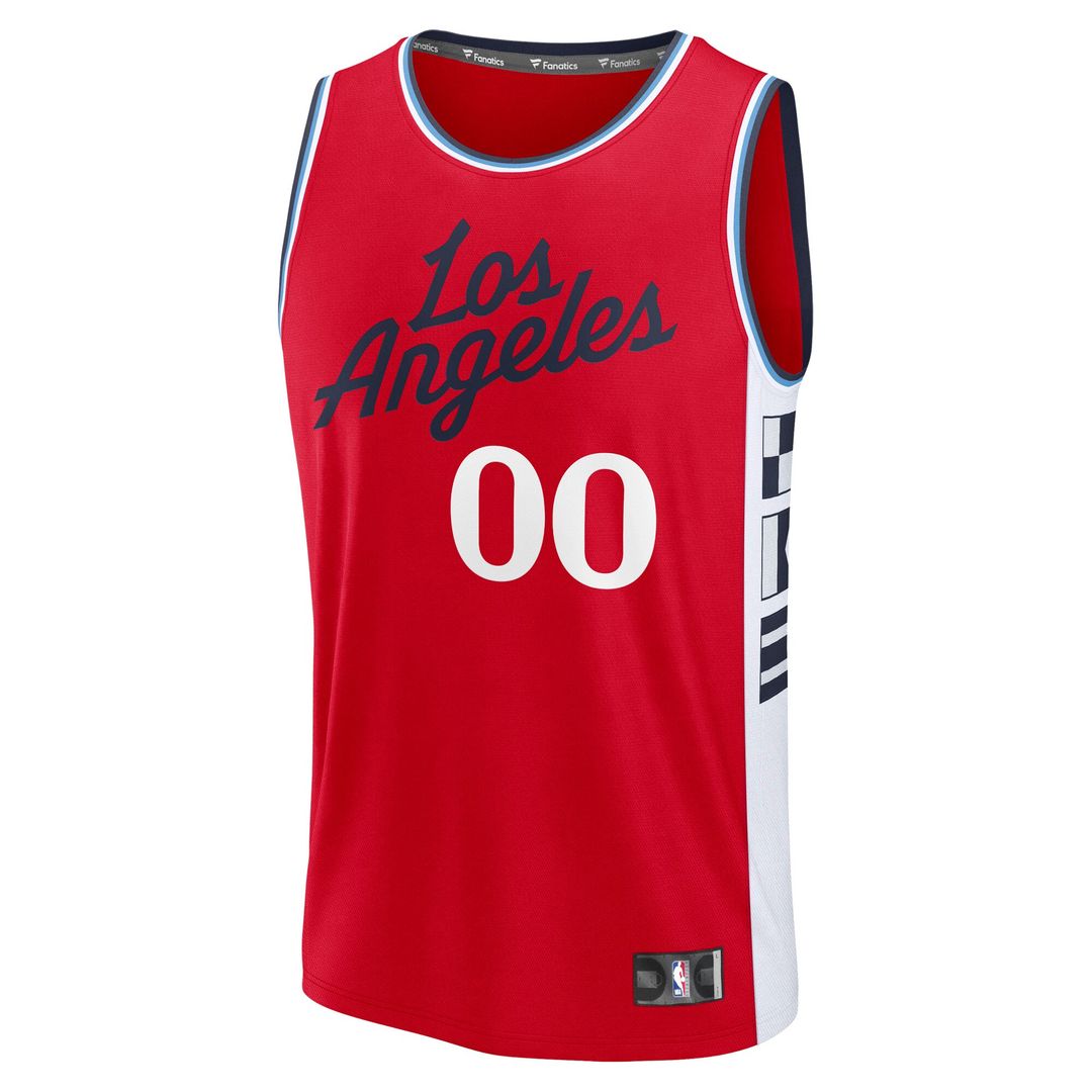 LA Clippers Fanatics Youth Fast Break Custom Replica Jersey - Red - Statement Edition Official NBA Team Apparel Basketball Fan Gear