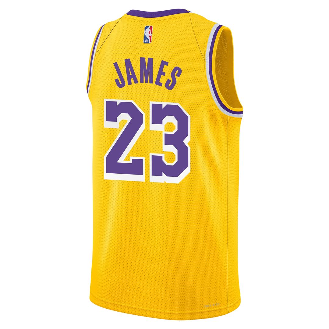 LeBron James Los Angeles Lakers Nike Youth Swingman Jersey - Icon Edition - Gold Official NBA Team Apparel Basketball Fan Gear