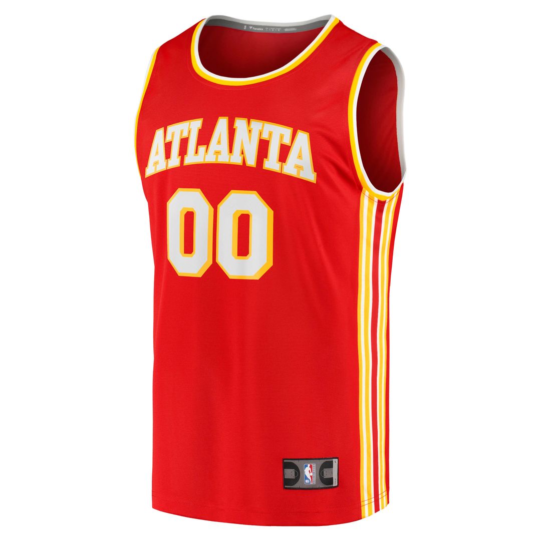 Atlanta Hawks Fanatics Fast Break Replica Custom Jersey - Icon Edition - Red Official NBA Team Apparel Basketball Fan Gear