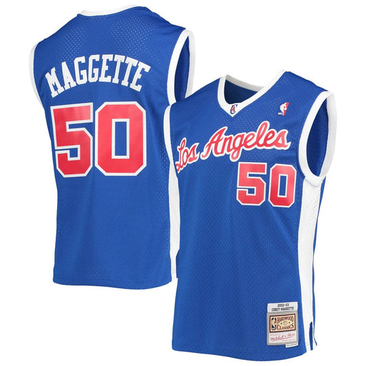 Corey Maggette LA Clippers Mitchell & Ness 2002/03 Hardwood Classics Swingman Jersey - Royal Official NBA Team Apparel Basketball Fan Gear