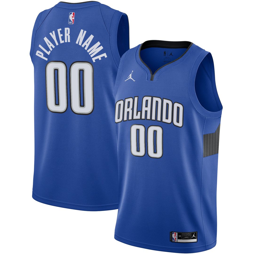 Orlando Magic Jordan Brand Swingman Custom Jersey - Statement Edition - Blue Official NBA Team Apparel Basketball Fan Gear
