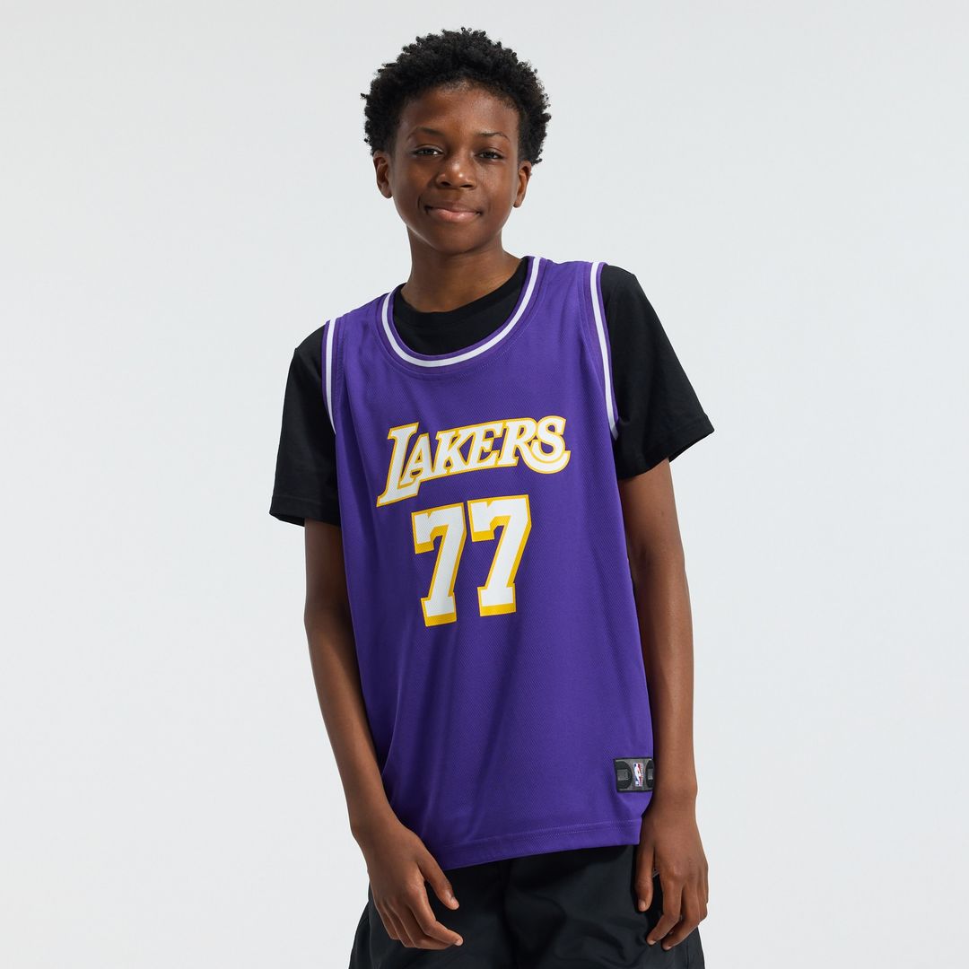 Luka Dončić Los Angeles Lakers Fanatics Youth Fast Break Jersey - Statement Edition - Purple Official NBA Team Apparel Basketball Fan Gear