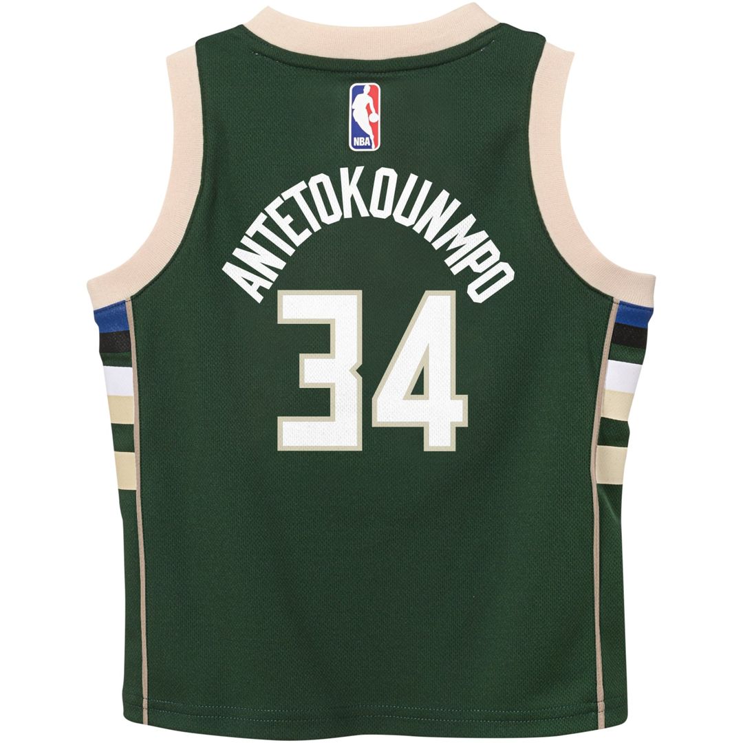 Giannis Antetokounmpo Milwaukee Bucks Nike Preschool Swingman Player Jersey - Icon Edition - Hunter Green Official NBA Team Apparel Basketball Fan Gea