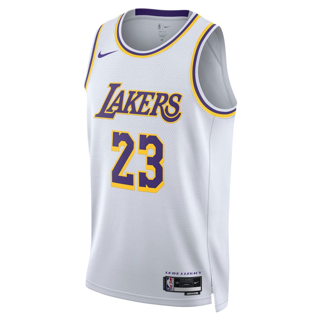 LeBron James Los Angeles Lakers Nike Unisex Swingman Jersey - Association Edition - White Official NBA Team Apparel Basketball Fan Gear