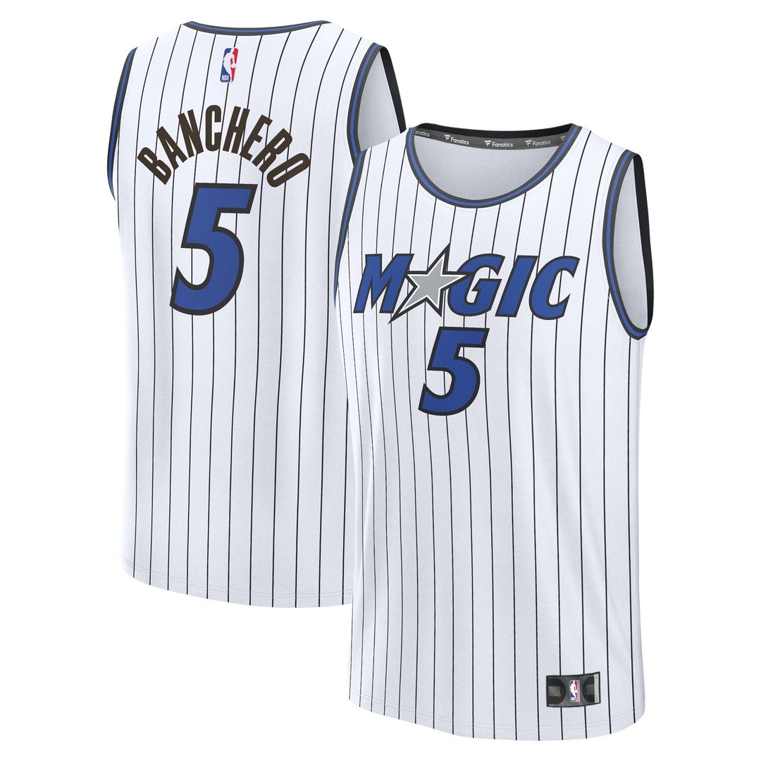 Paolo Banchero Orlando Magic Fanatics Youth Fast Break Replica Player Jersey - Association Edition - White Official NBA Team Apparel Basketball Fan Ge