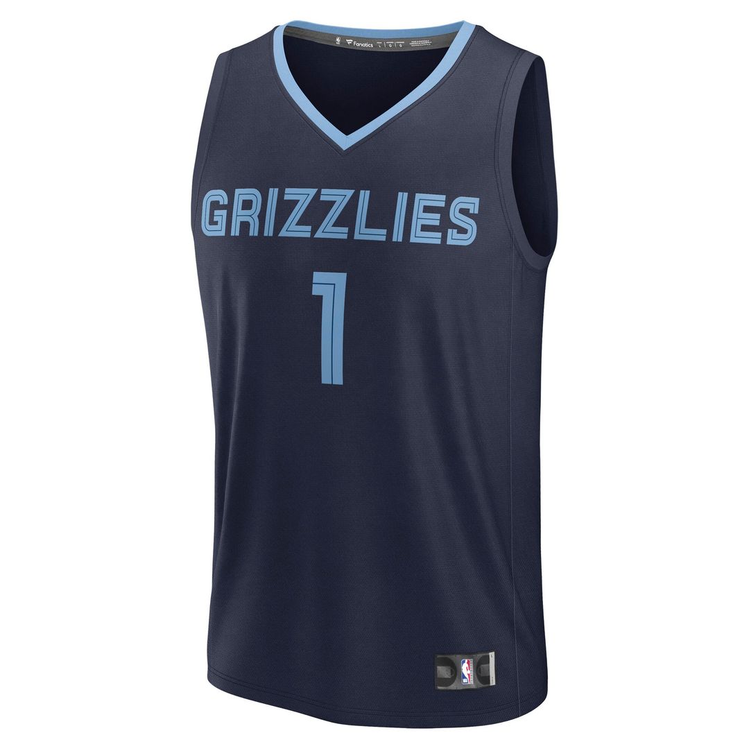 Scotty Pippen Jr. Memphis Grizzlies Fanatics Fast Break Replica Player Jersey - Icon Edition - Navy Official NBA Team Apparel Basketball Fan Gear