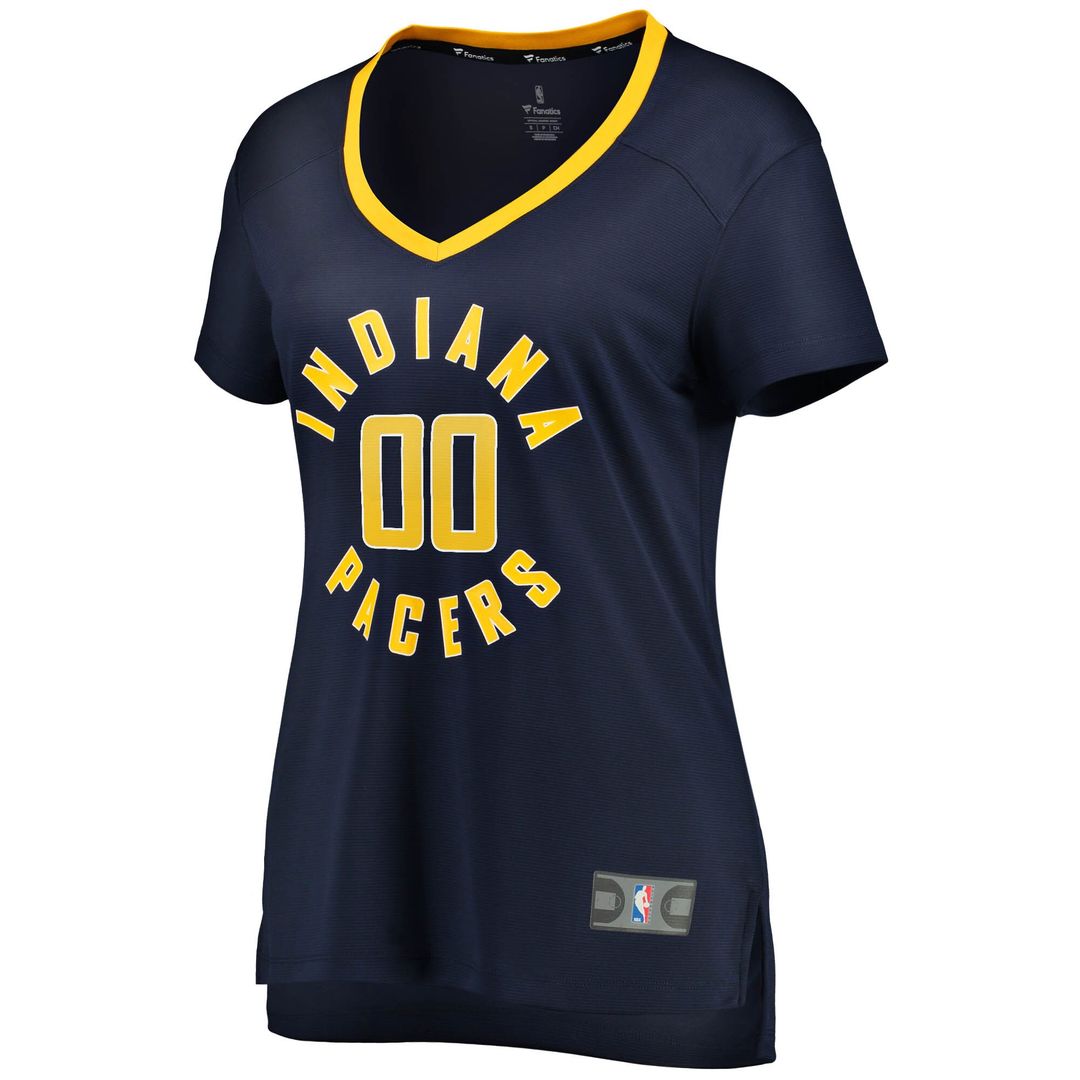 Indiana Pacers Fanatics Women's Fast Break Custom Jersey Navy - Icon Edition Official NBA Team Apparel Basketball Fan Gear