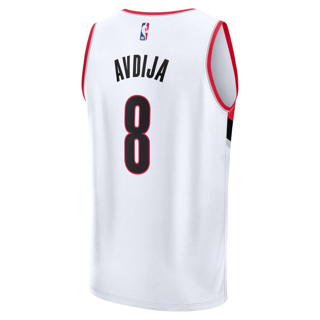 Deni Avdija Portland Trail Blazers Fanatics Fast Break Replica Player Jersey - Association Edition - White Official NBA Team Apparel Basketball Fan Ge