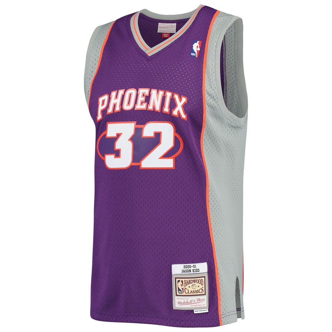 Jason Kidd Phoenix Suns Mitchell & Ness Big & Tall Hardwood Classics 2000/01 Swingman Jersey - Purple Official NBA Team Apparel Basketball Fan Gear