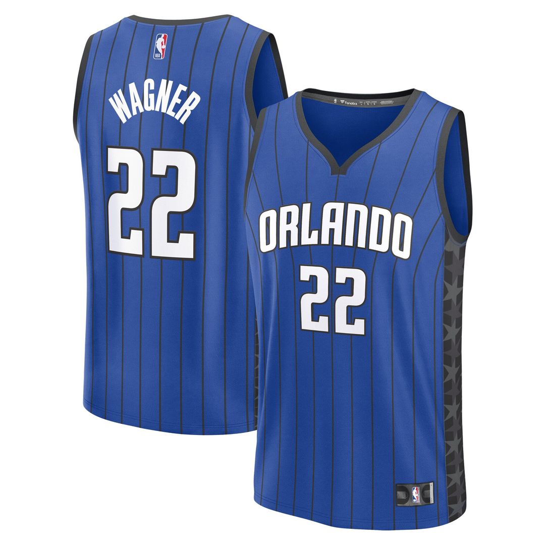 Franz Wagner Orlando Magic Fanatics Fast Break Replica Player Jersey - Statement Edition - Blue Official NBA Team Apparel Basketball Fan Gear