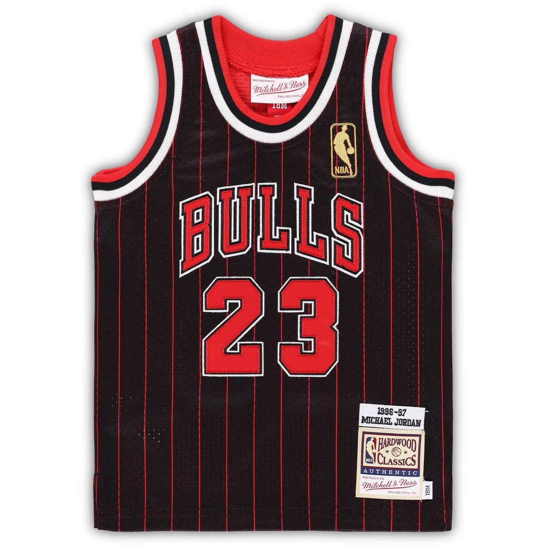 Michael Jordan Chicago Bulls Mitchell & Ness Infant 1985/86 Hardwood Classics Authentic Jersey - Red Official NBA Team Apparel Basketball Fan Gear