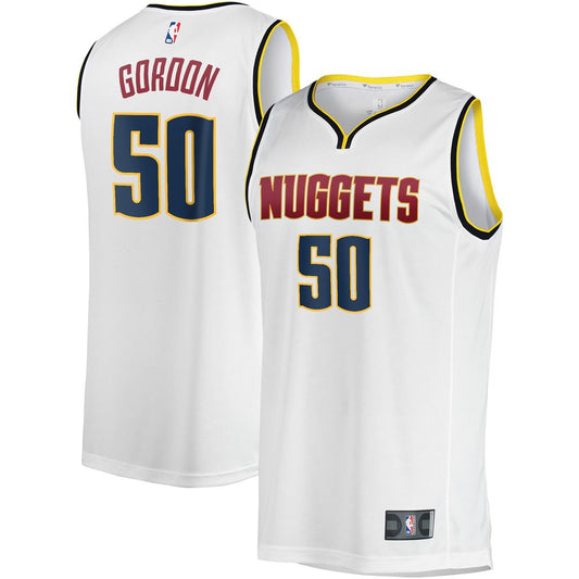Aaron Gordon Denver Nuggets Fanatics Fast Break Player Jersey - Association Edition - White Official NBA Team Apparel Basketball Fan Gear