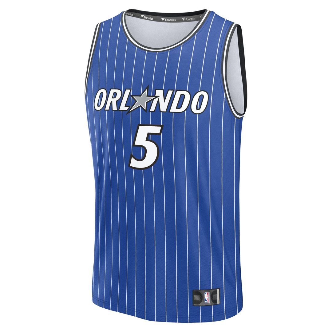 Paolo Banchero Orlando Magic Fanatics Youth Fast Break Replica Player Jersey - Icon Edition - Blue Official NBA Team Apparel Basketball Fan Gear