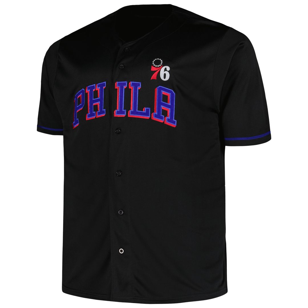 Philadelphia 76ers Profile Big & Tall Pop Jersey - Black Official NBA Team Apparel Basketball Fan Gear